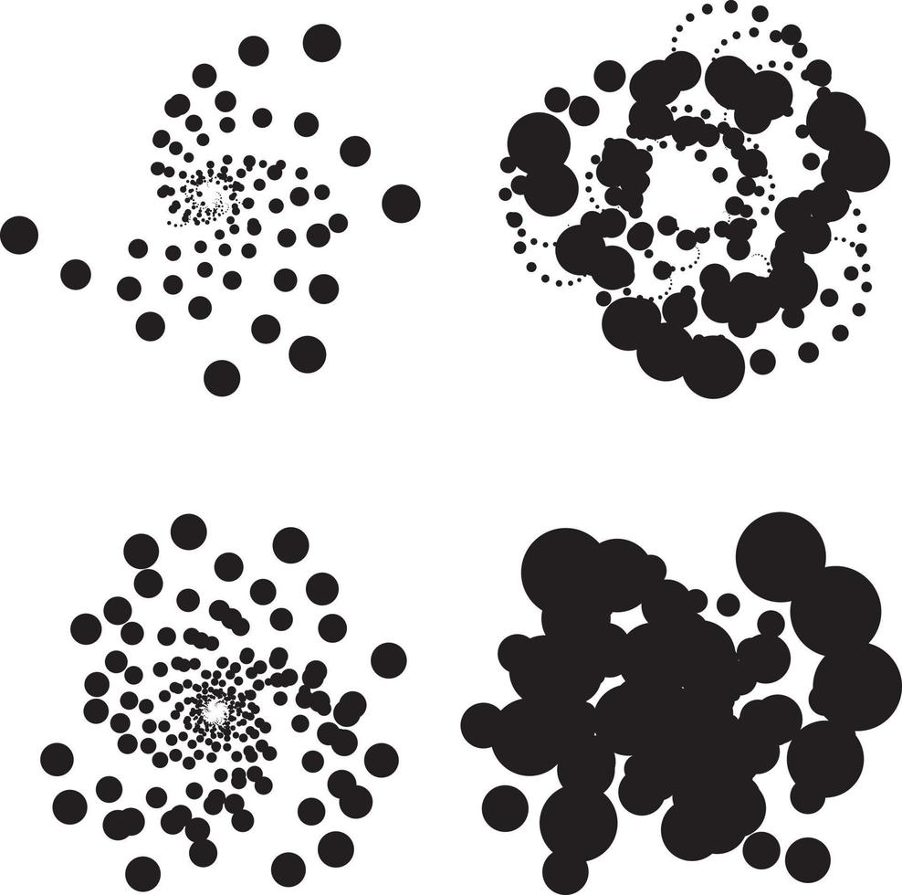 Ink Splatter With Black Dots vector