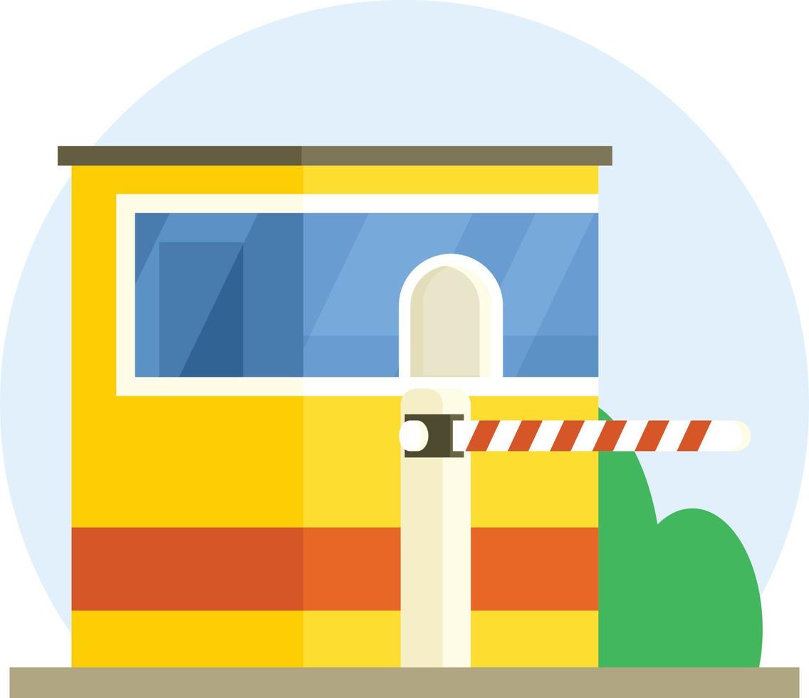 Vector Image Of A Gate Barrier