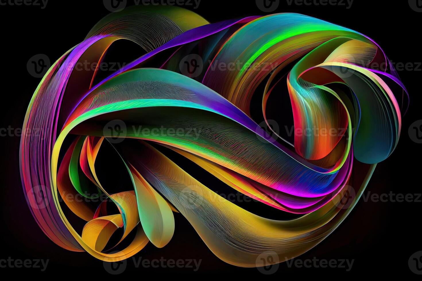 abstract artistic brush stroke, paint splash, modern dynamic lines, red purple blue splatter, colorful spectrum palette, loops, clip art isolated on black background. photo
