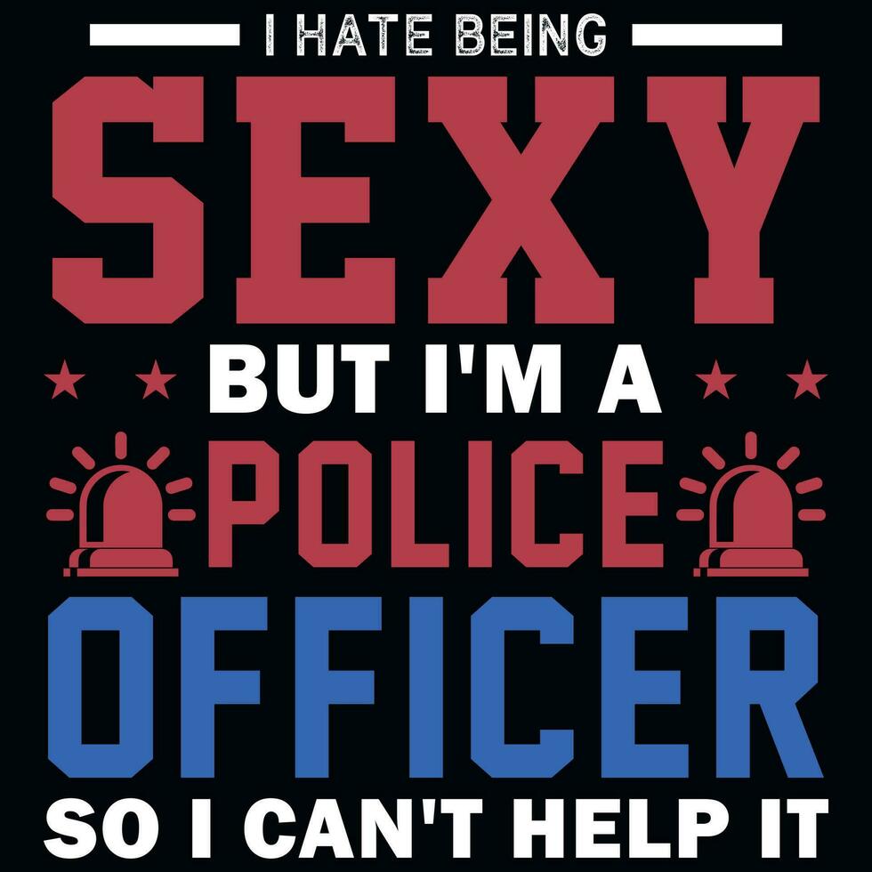Police tshirt design vector