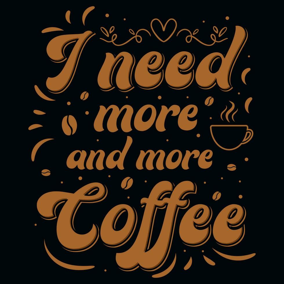 Coffee drinking typography tshirt design vector