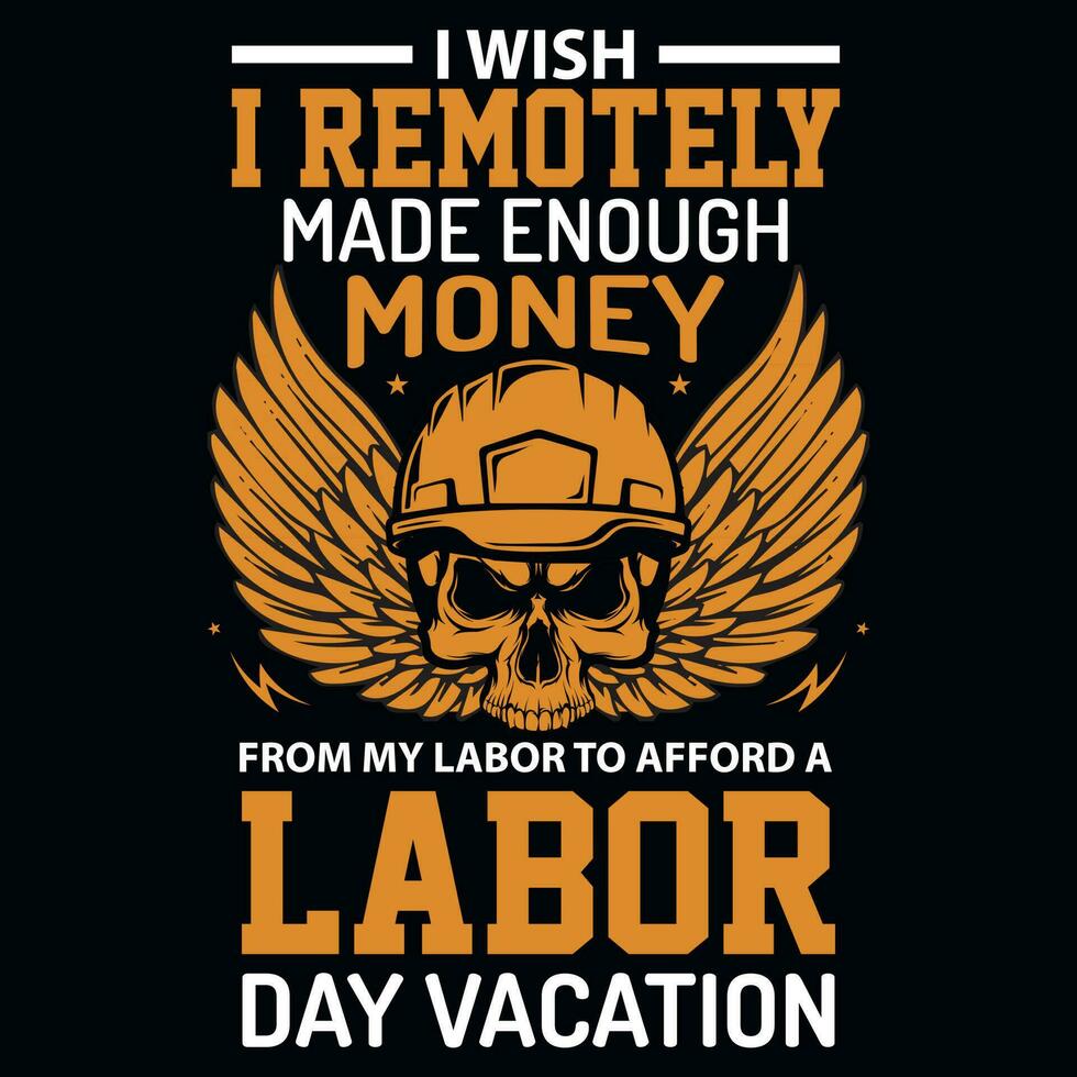 Labor day tshirt design vector