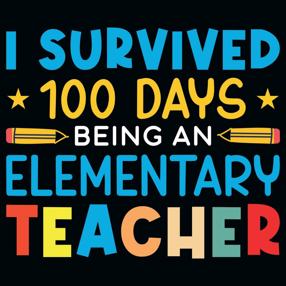 Elementary school teachings tshirt design vector