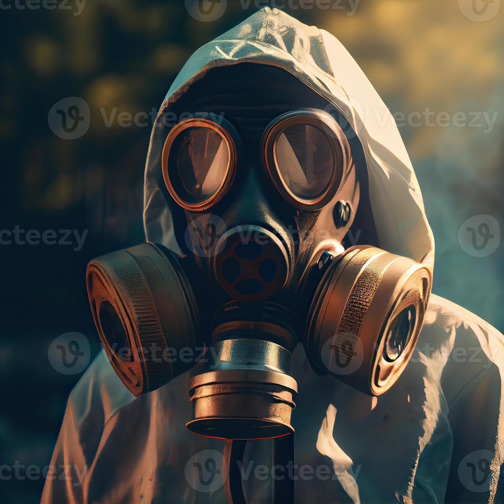 cyberpunk gasmask, portrait, detailed snake scales, metallic, silver, intricate seamless metal HDR, cinematic lighting. person. Generative AI Stock Photo at Vecteezy