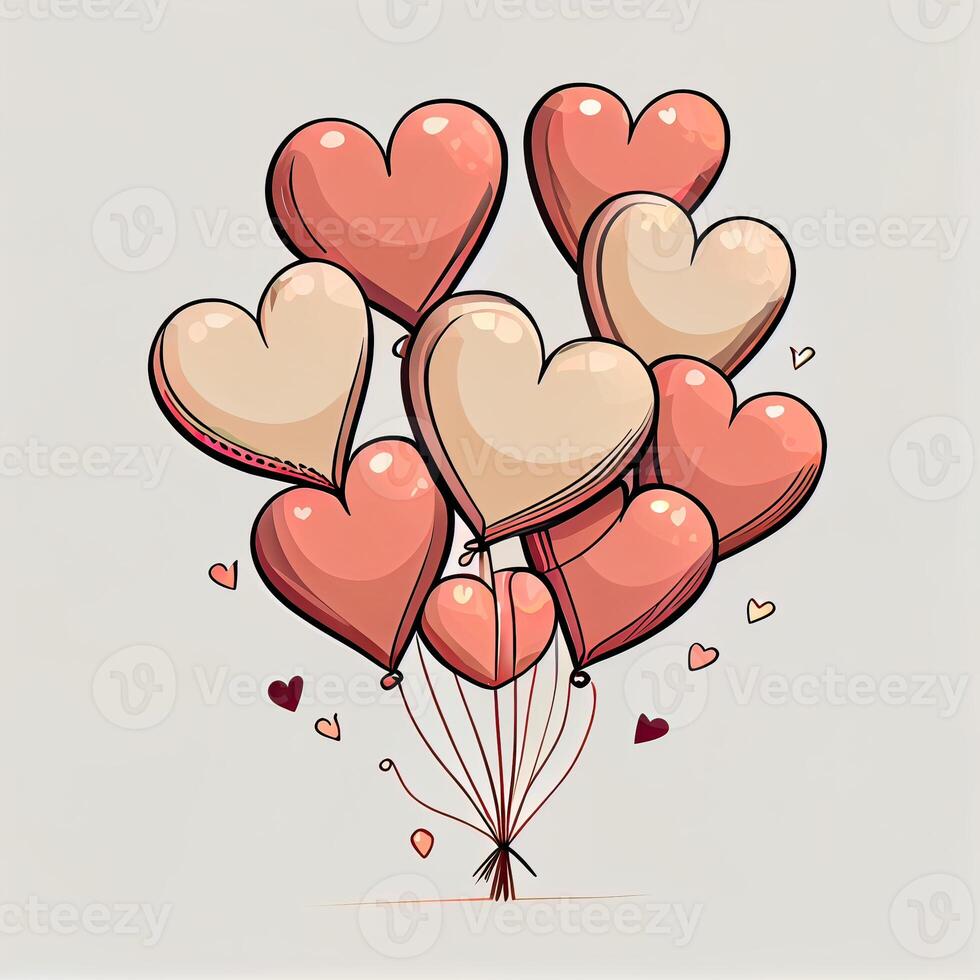 ilustración de globos de corazón 5969112 Vector en Vecteezy