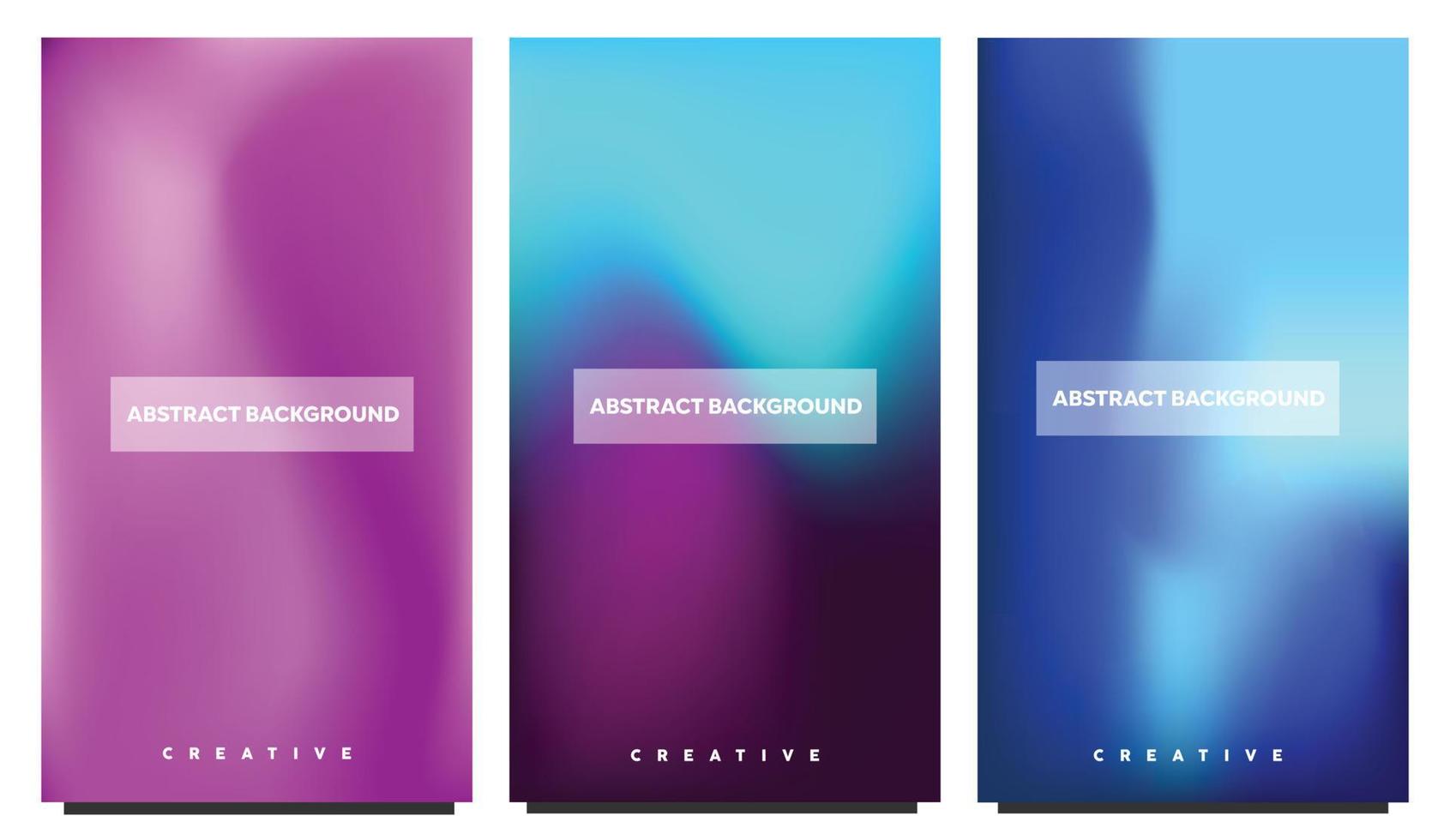 Fluid gradient background vector. Cute and minimal style posters with colorful, geometric shapes, stars and liquid color. Modern wallpaper design for social media, idol poster, banner, flyer. vector