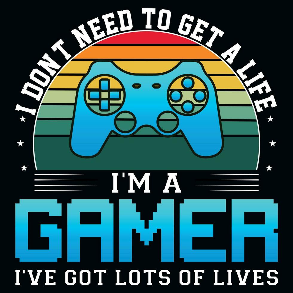 Gaming tshirt design vector