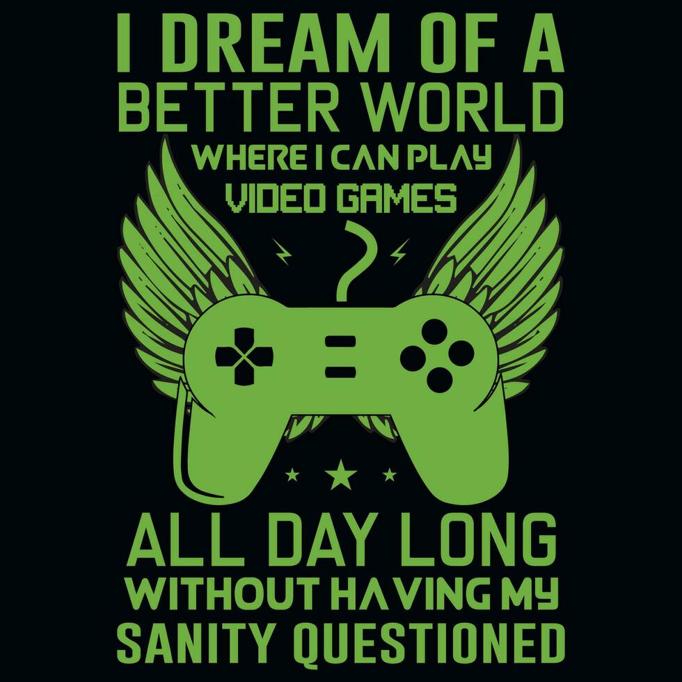 Gaming tshirt design vector