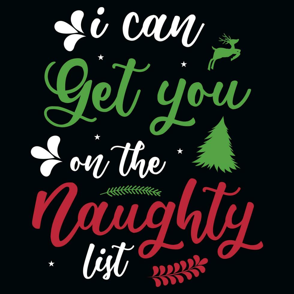 Christmas typography tshirt design vector