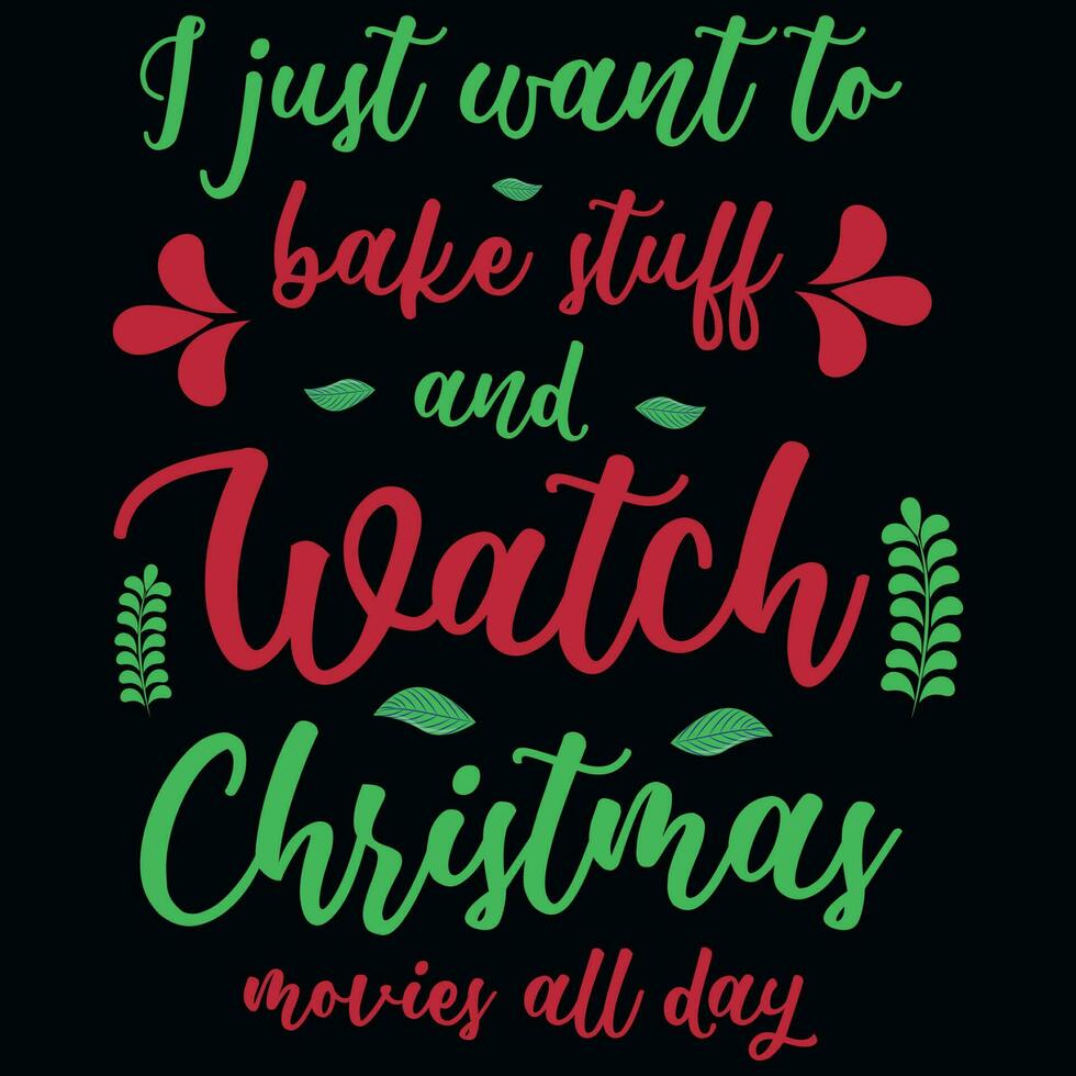 Christmas typography tshirt design vector