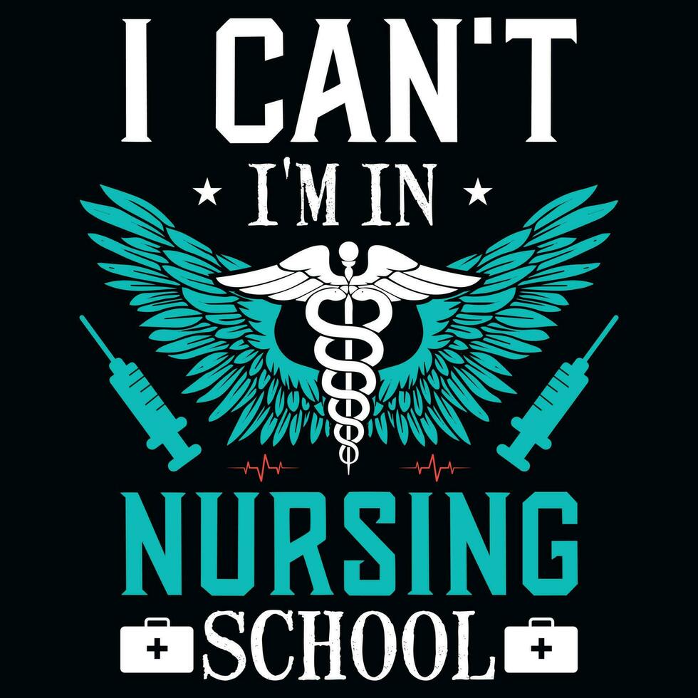 Nurse tshirt design vector