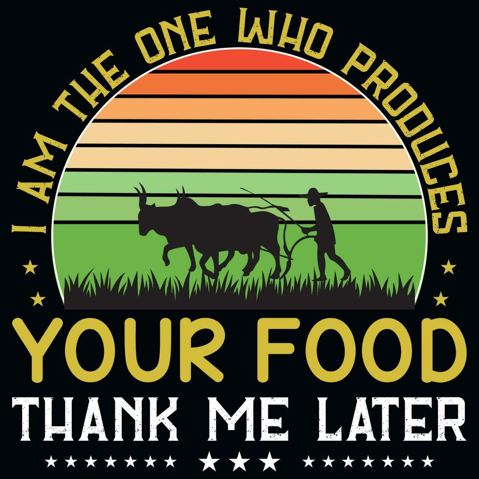 Farmer vintages tshirt design vector