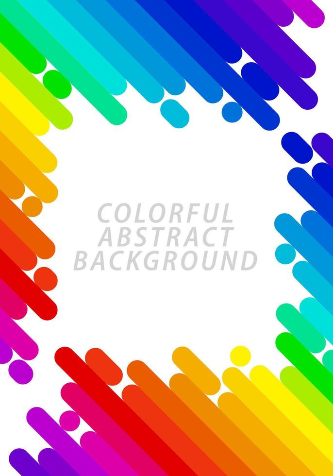 Abstract background pattern. Colorful diagonal stripes, rainbow gradient. Template design for publication, cover, card, poster, flyer, brochure, banner, wall. Vector illustration.