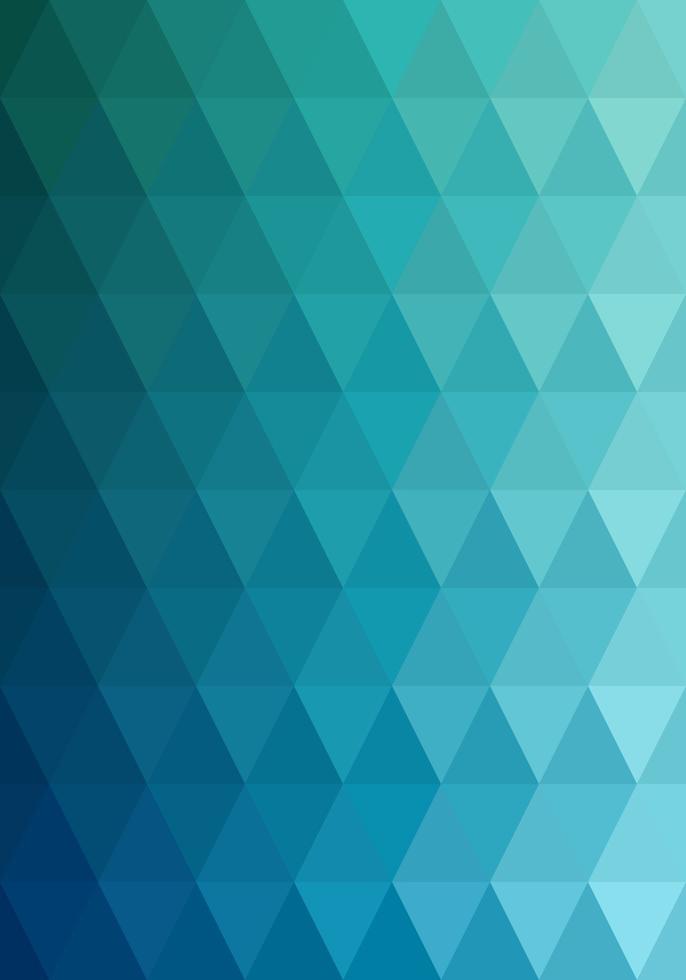 Triangle shape pattern ocean blue gradient. Abstract background. Texture design for publications, covers, posters, flyers, brochures, banners, backdrops, walls. Vector illustration.