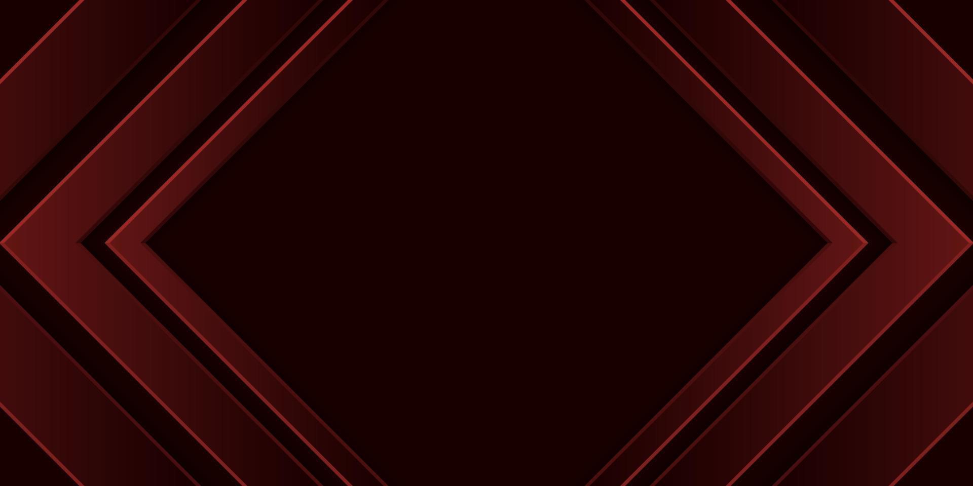 3D gradient abstract background. Red arrowhead triangle. Three layer rectangular frame. Design element for templates, cards, covers, banners, posters, backdrops, wall. Vector illustration.