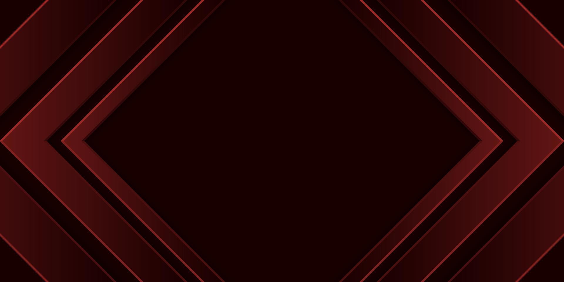 3D gradient abstract background. Red arrowhead triangle. Three layer rectangular frame. Design element for templates, cards, covers, banners, posters, backdrops, wall. Vector illustration.