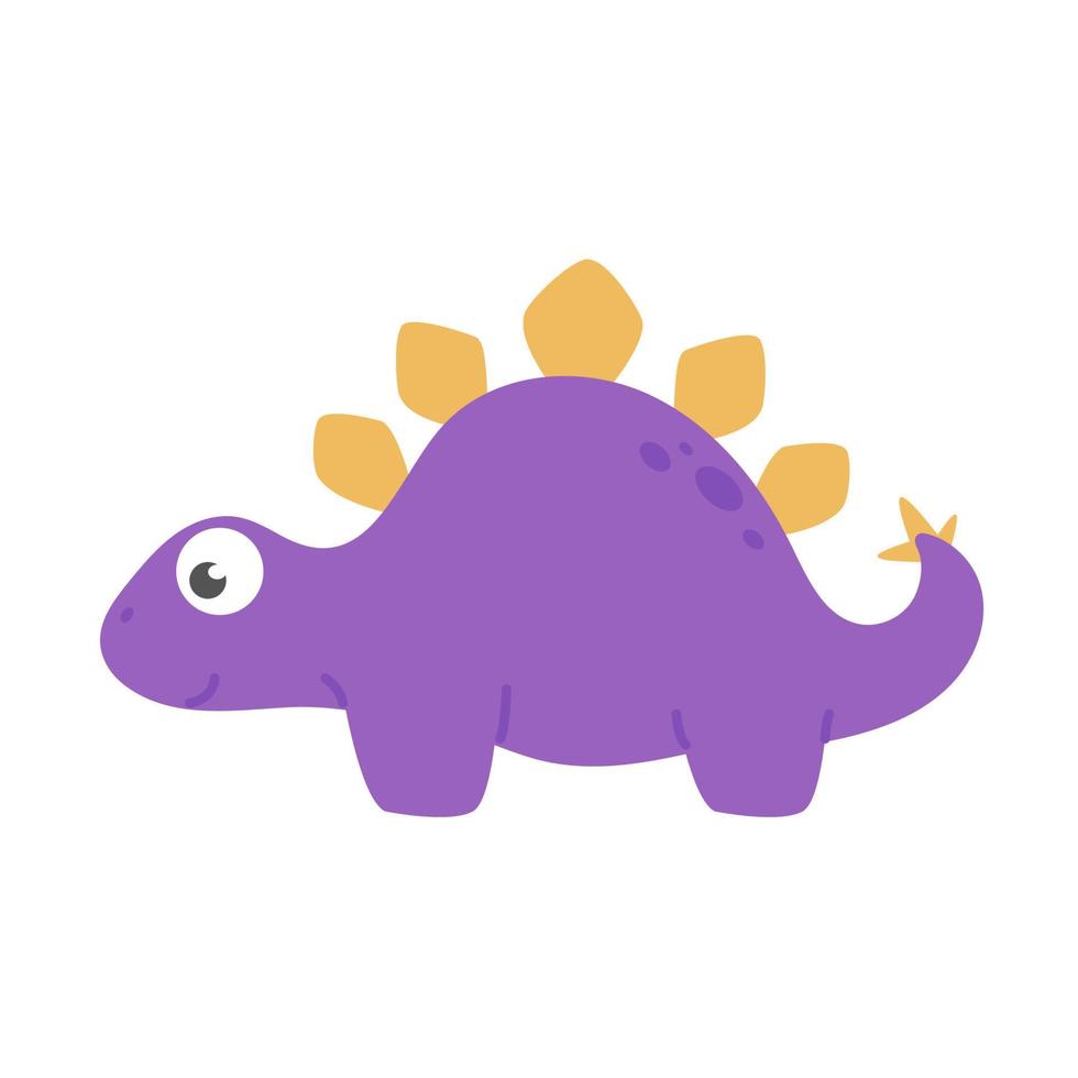 Cute cartoon dinosaur for nursery decoration. vector
