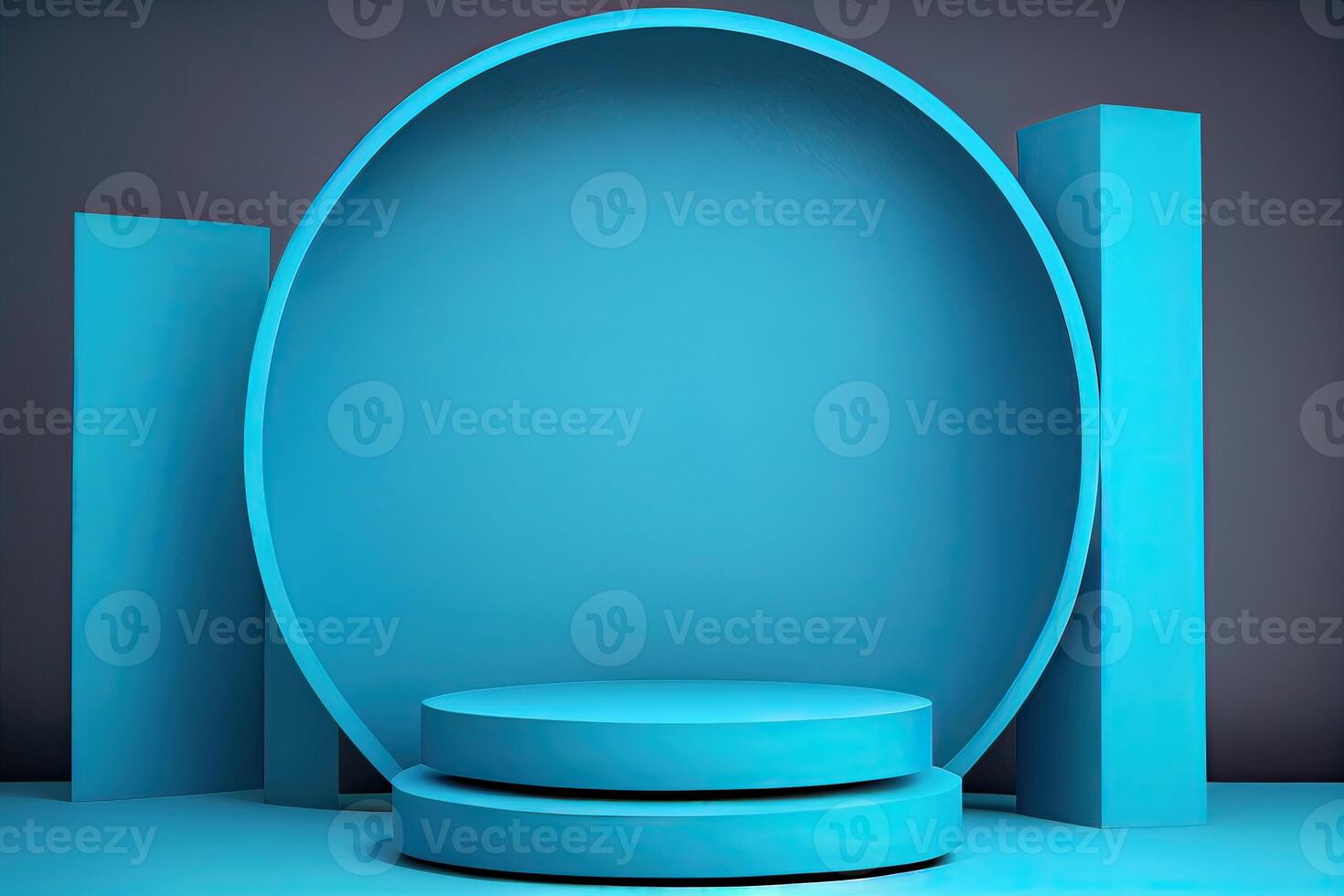 Background 3d with stage product shape podium. 3d background products display podium with pastel color background. 3d rendering podium. stand to show display illustration. photo