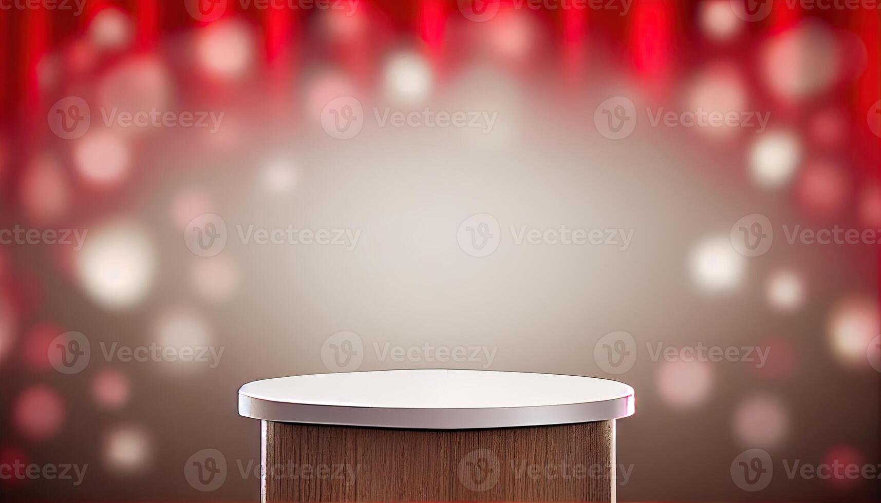 Love background concept, mock up scene with podium geometry shape for Valentine's day event. . photo