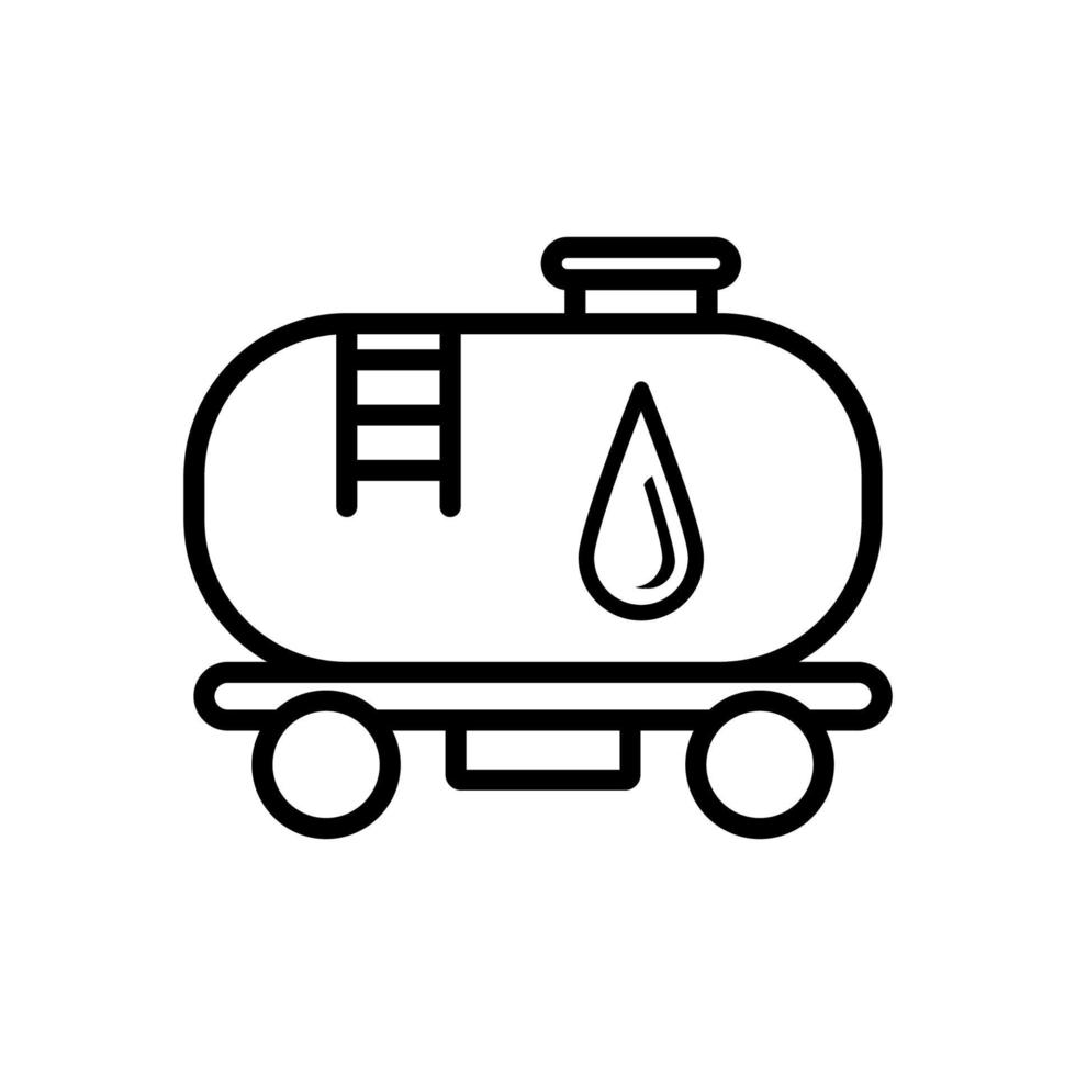 waggon for gasoline icon design vector