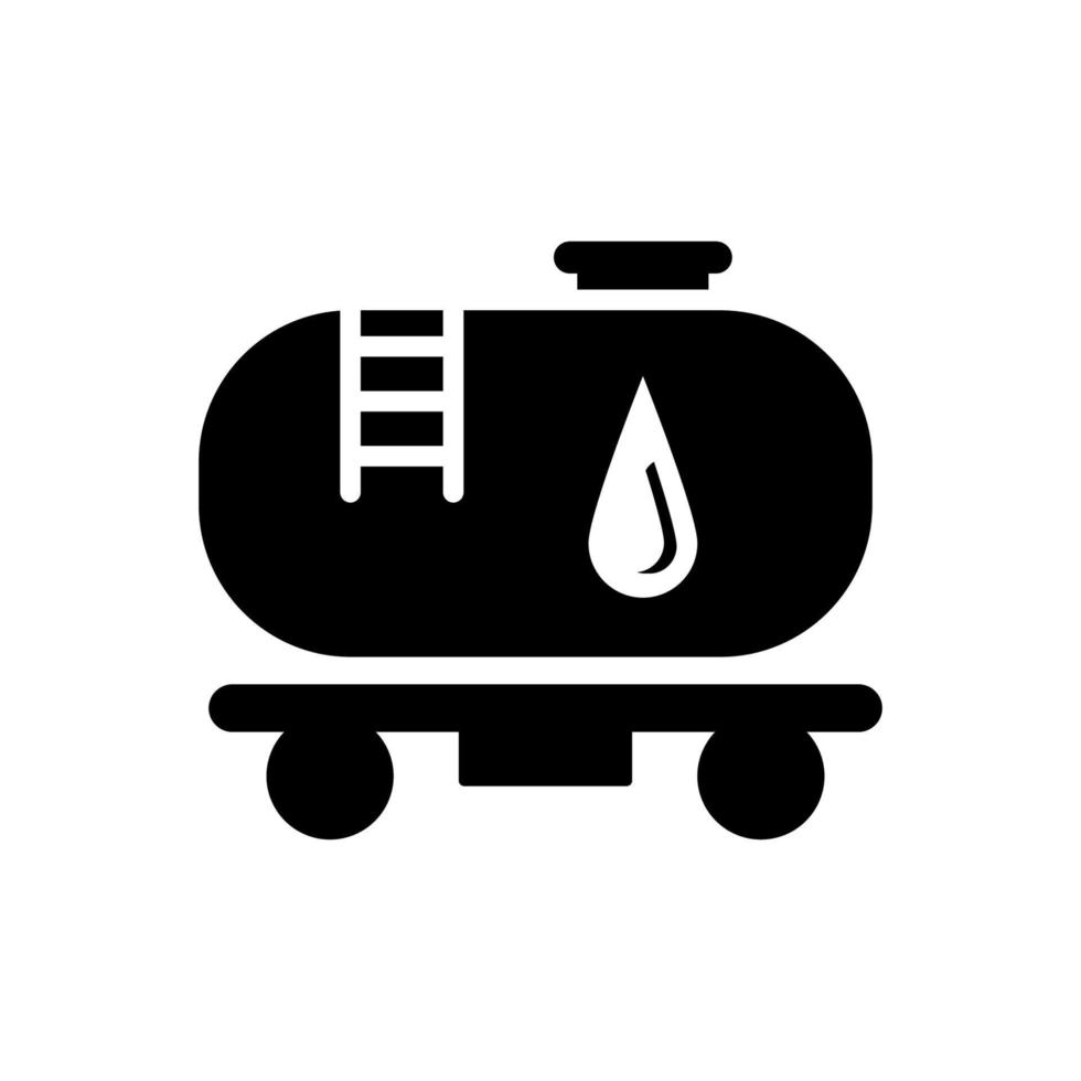 waggon for gasoline icon design vector