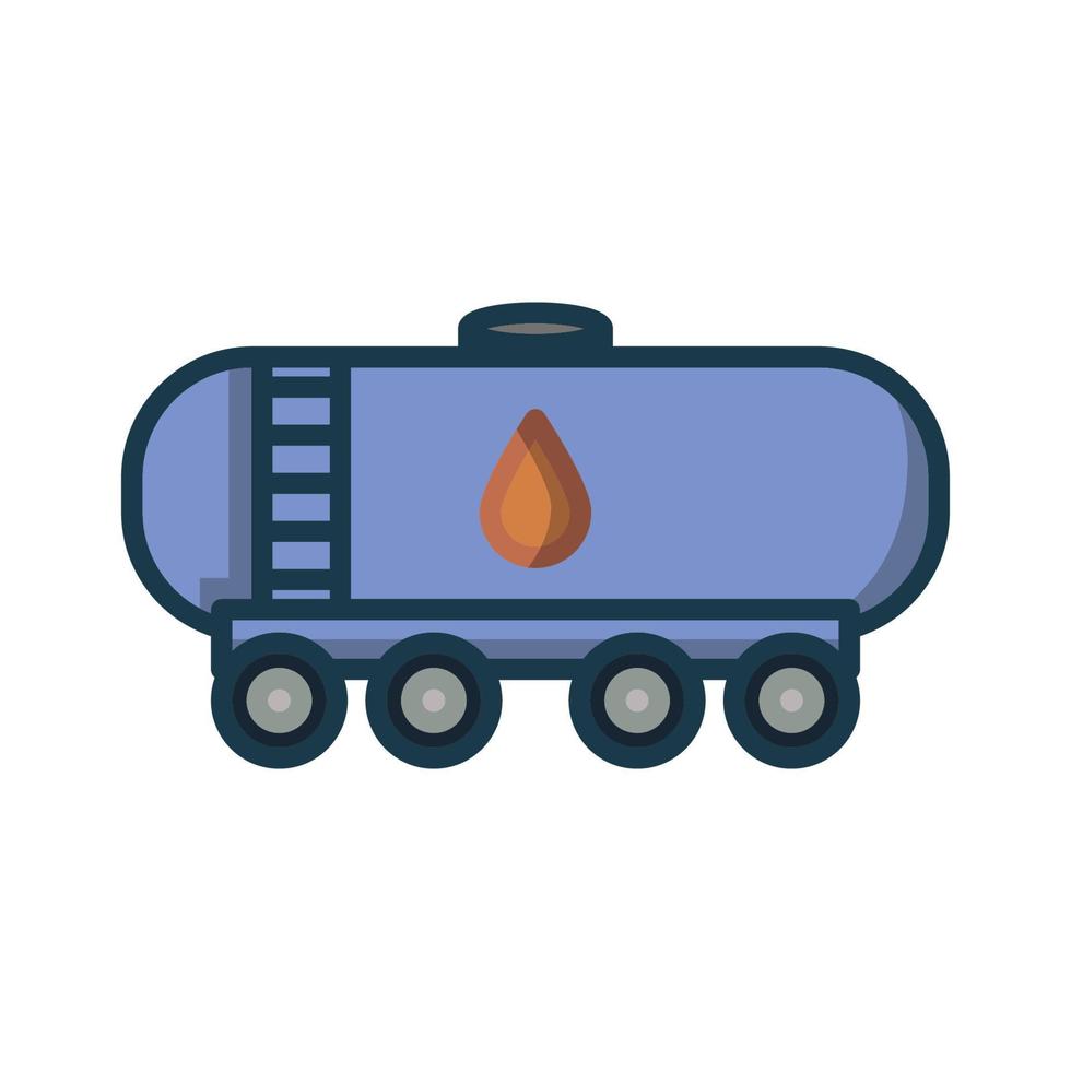 waggon for gasoline icon design vector