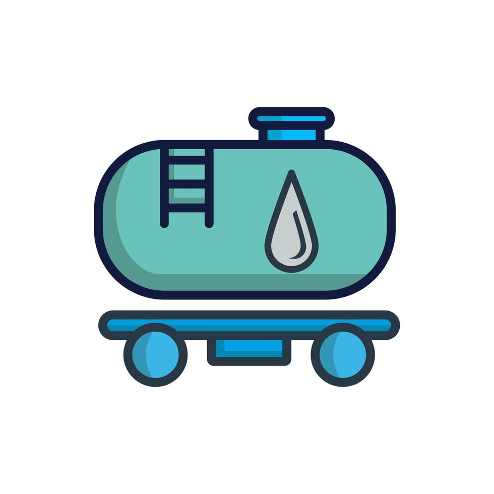 waggon for gasoline icon design vector