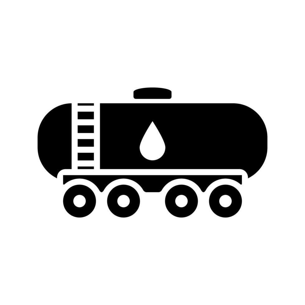 waggon for gasoline icon design vector