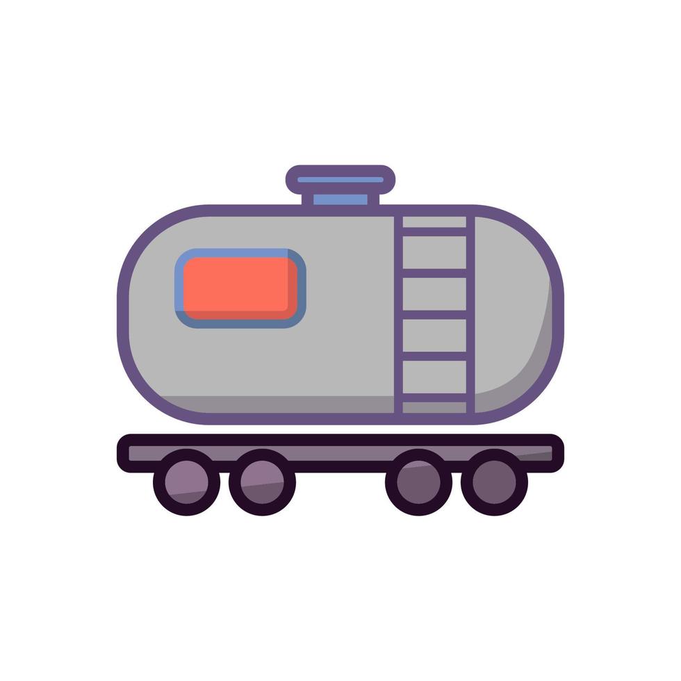 waggon for gasoline icon design vector