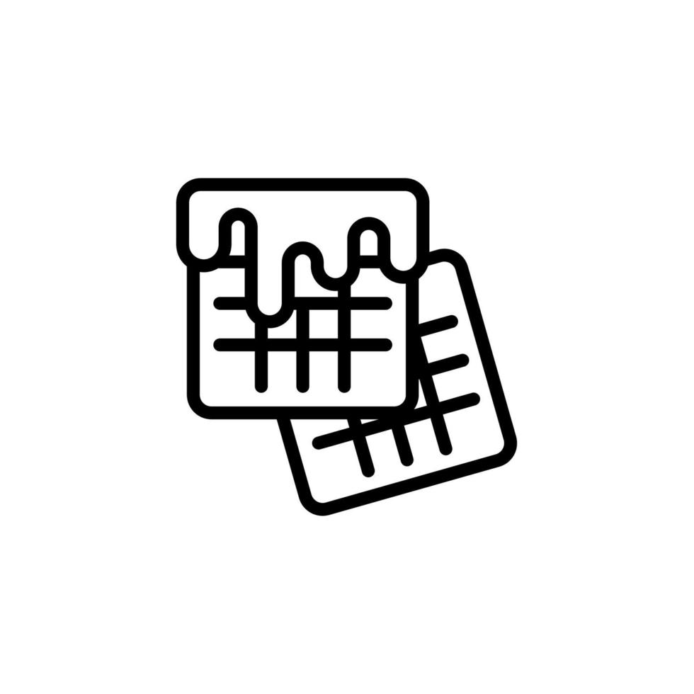 waffle icon design vector template