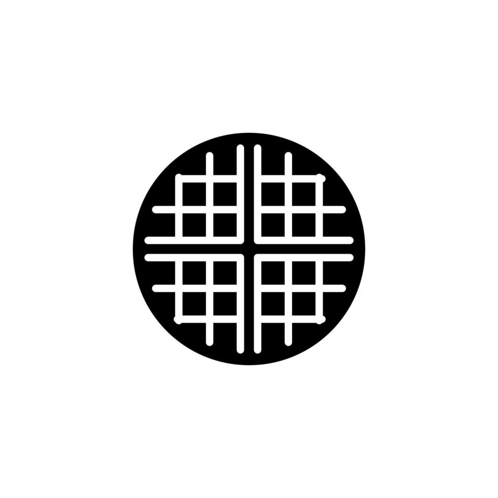 waffle icon design vector template