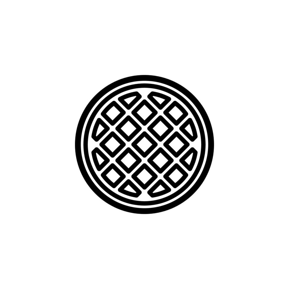 waffle icon design vector template