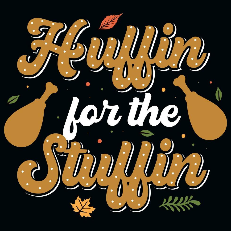 Thanksgiving typography tshirt design vector