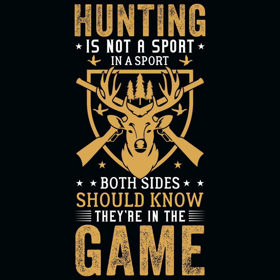 Hunting graphics tshirt design vector