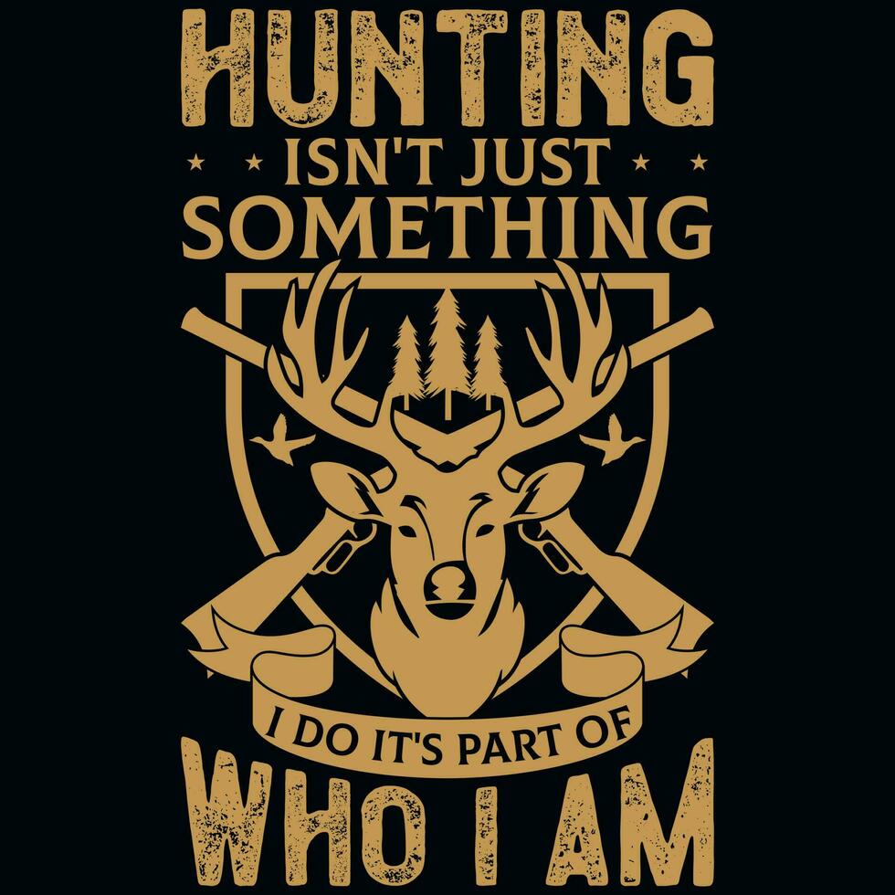 Hunting graphics tshirt design vector