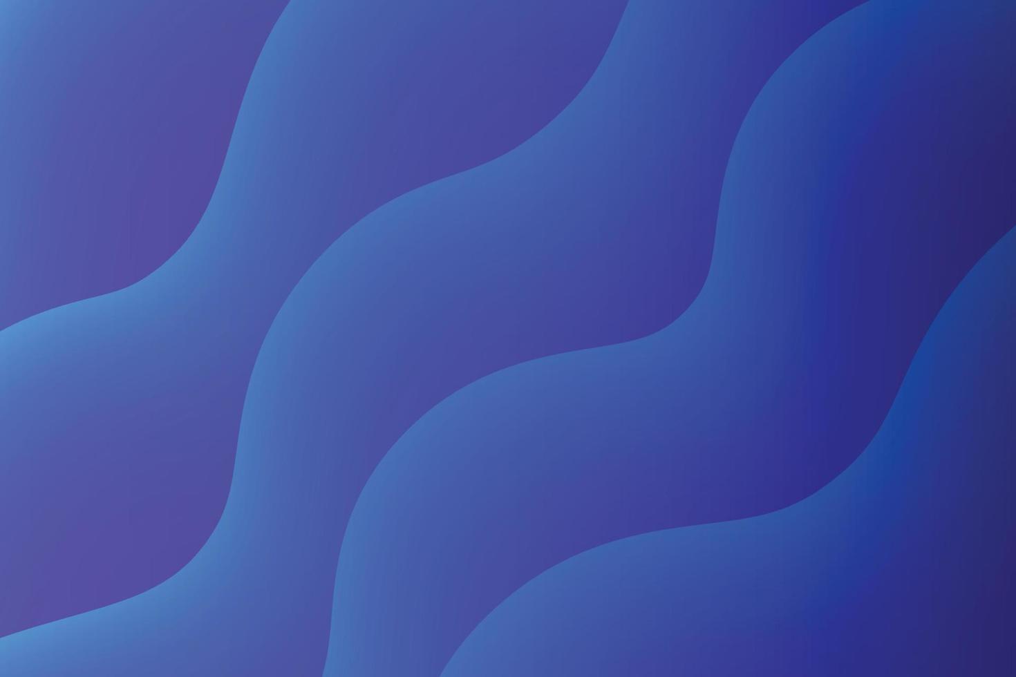 Gradient blue wave fluid background. vector