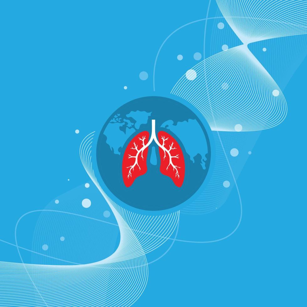 World Asthma Day background. vector