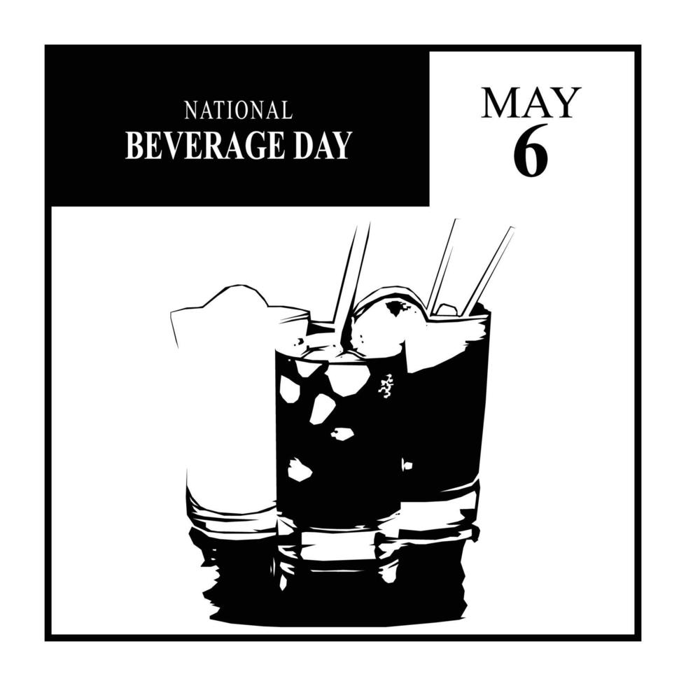 National Beverage Day background. vector