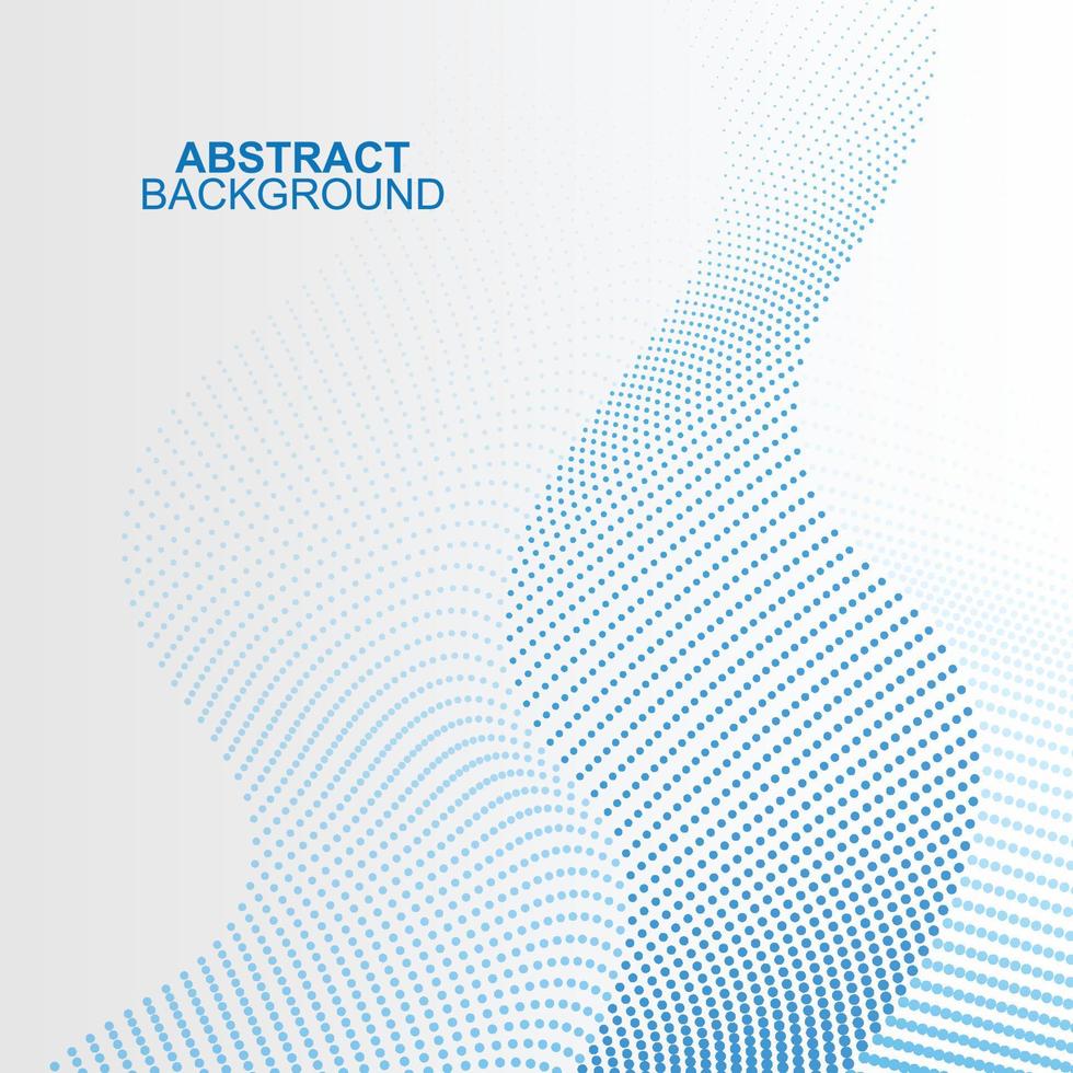 Blue dot wavy background. vector