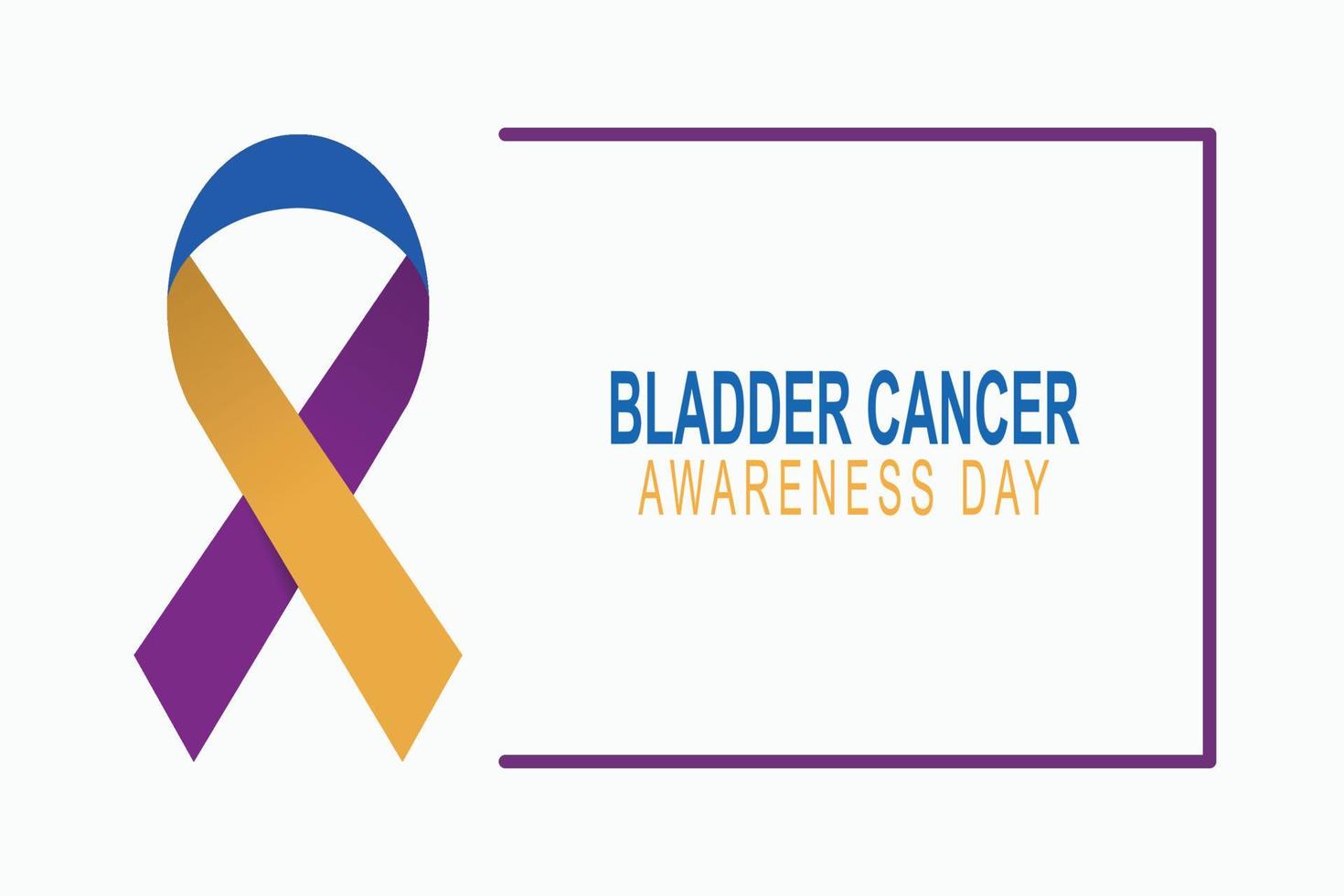 Bladder Cancer Awareness Day background. vector