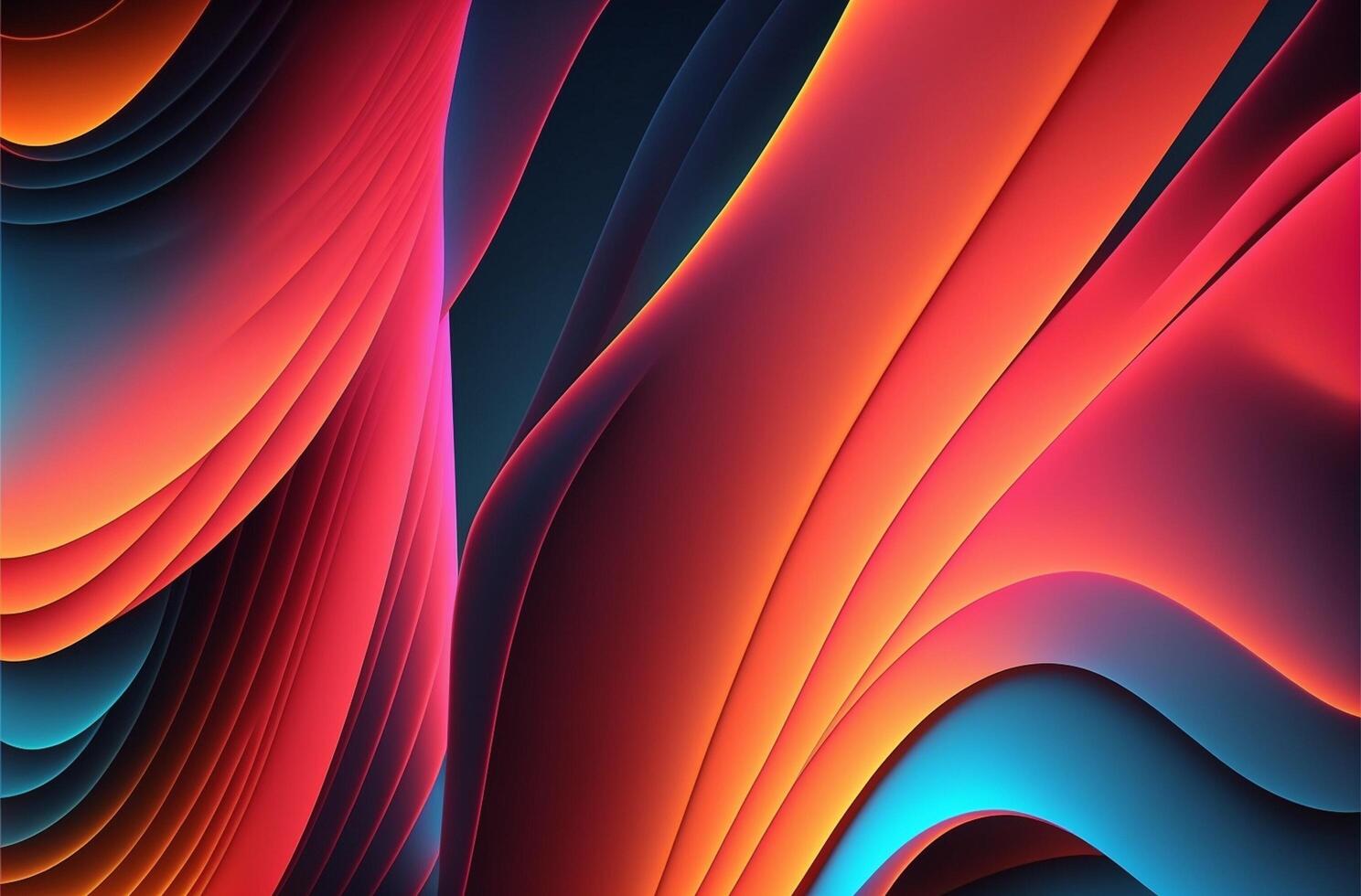 Abstract Red Yelllow Blue Lines 3D texture geometric colorful background Free Photo