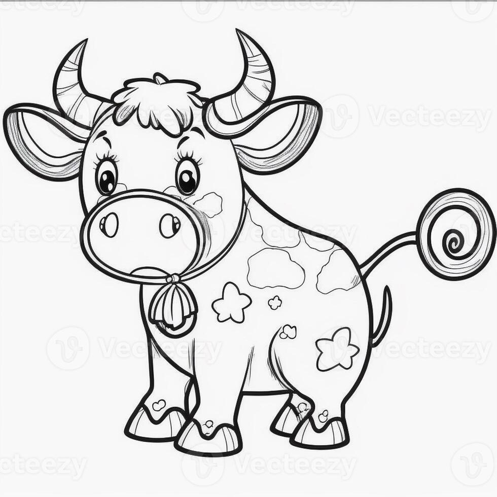 kids coloring page cartoon coloring page illustration vector. For kids coloring book photo