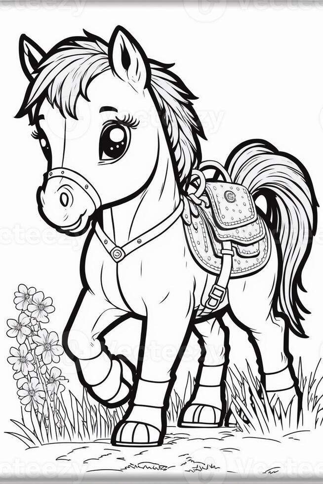 kids coloring page cartoon coloring page illustration vector. For kids coloring book photo