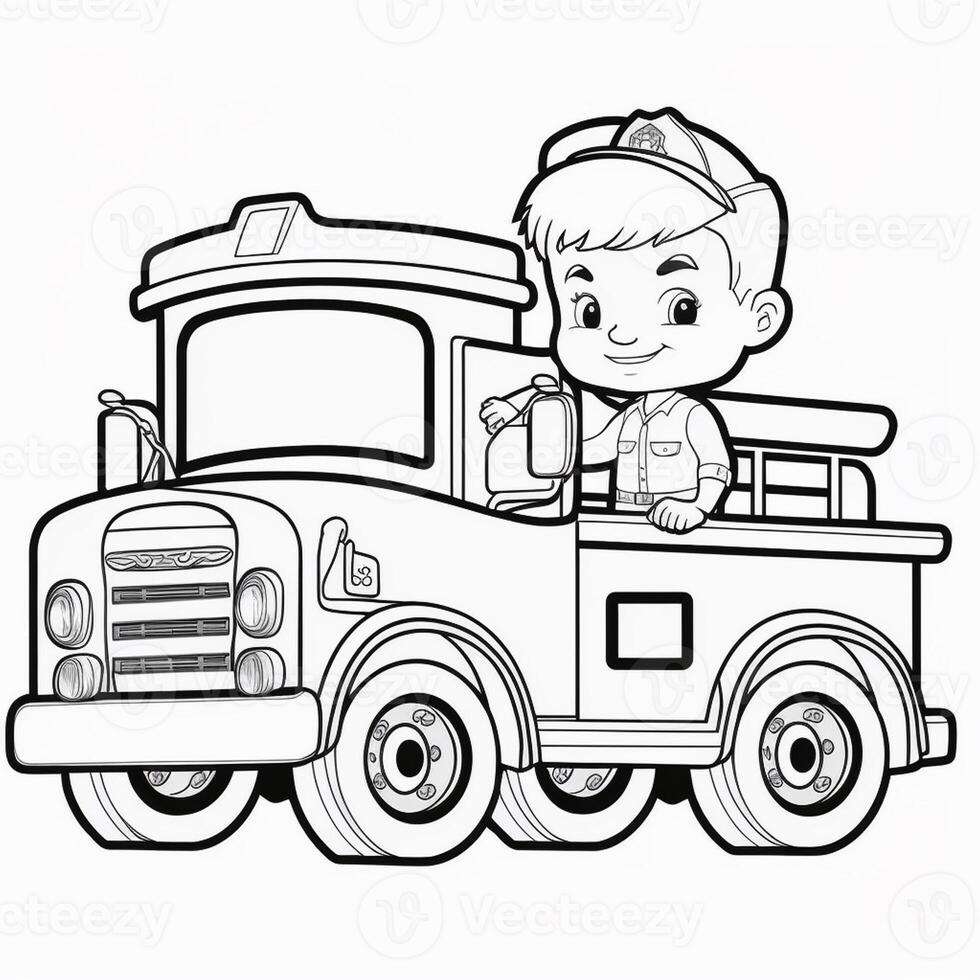 kids coloring page cartoon coloring page illustration vector. For kids coloring book photo