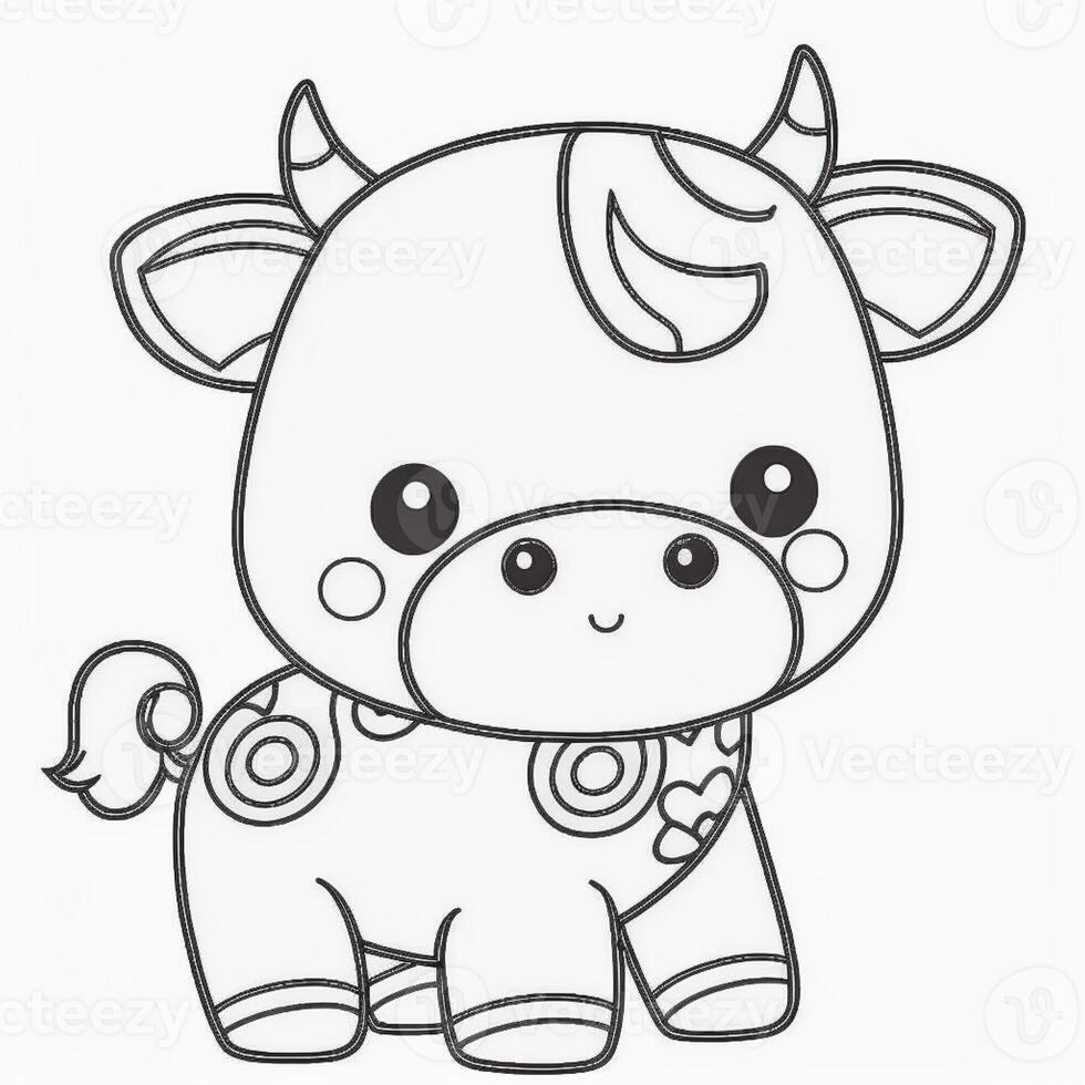 kids coloring page cartoon coloring page illustration vector. For kids coloring book photo