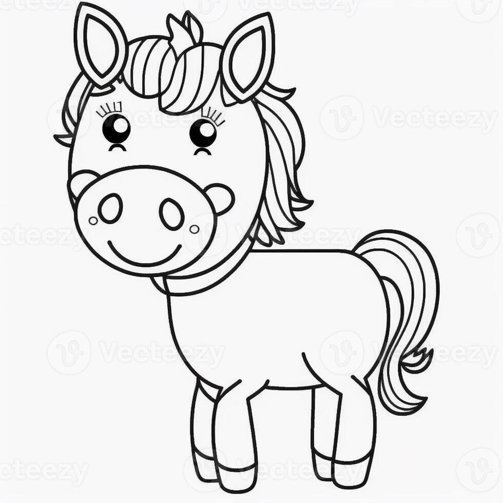 kids coloring page cartoon coloring page illustration vector. For kids coloring book photo