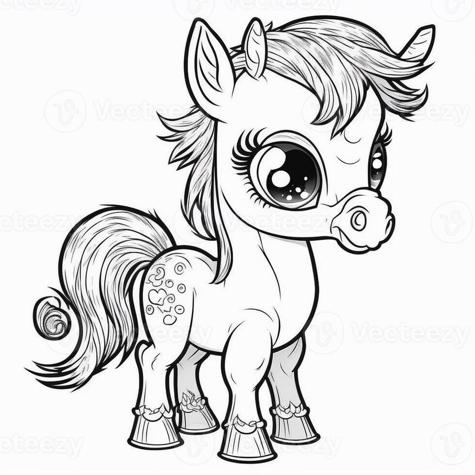 kids coloring page cartoon coloring page illustration vector. For kids coloring book photo