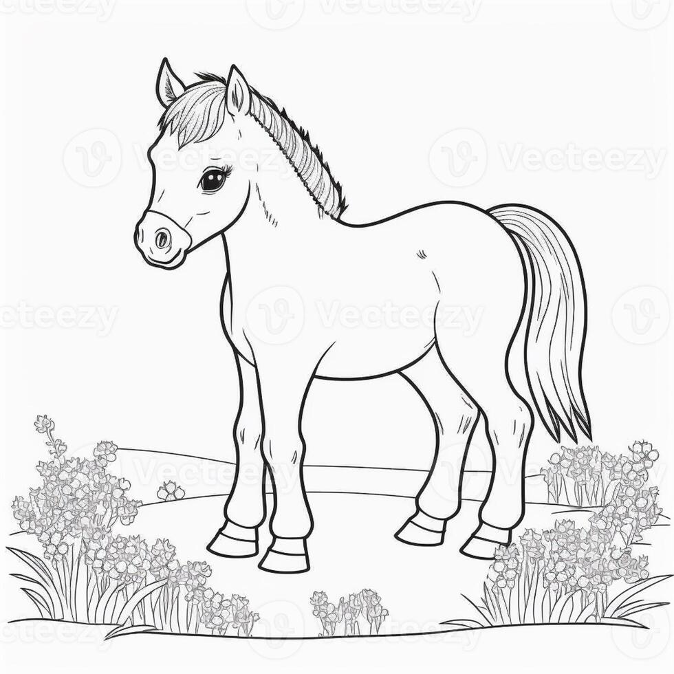 kids coloring page cartoon coloring page illustration vector. For kids coloring book photo