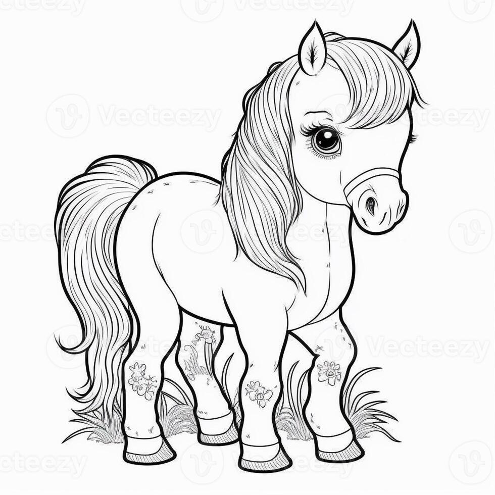 kids coloring page cartoon coloring page illustration vector. For kids coloring book photo
