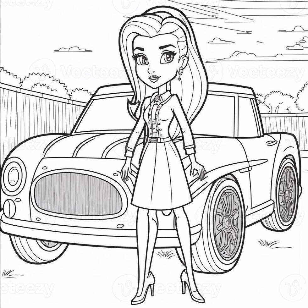kids coloring page cartoon coloring page illustration vector. For kids coloring book photo